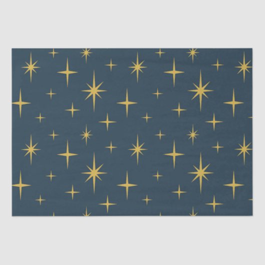 原子スターバストネイビーマスタード 薄葉紙 (正面)