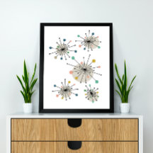 原子スターバストミッドセンチュリーモダンスタイル