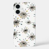 原子スターバストミッドセンチュリーモダンレトロ Case-Mate iPhoneケース (裏面)