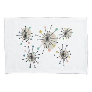 原子スターバストミッドセンチュリー宇宙時代 枕カバー