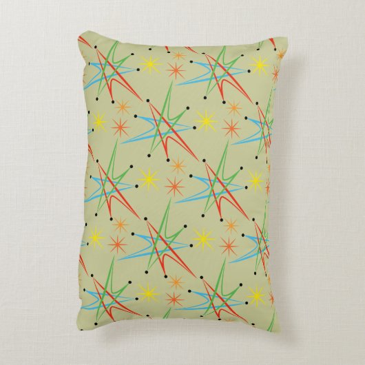 原子スターバストレトロ数々の色パターン アクセントクッション (裏面(縦))