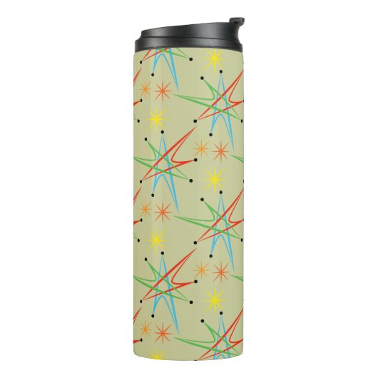 原子スターバストレトロ数々の色パターン タンブラー (回転左)