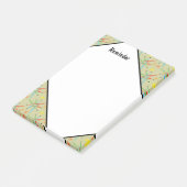 原子スターバストレトロ数々の色パターン ポストイット (アングル)