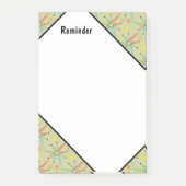 原子スターバストレトロ数々の色パターン ポストイット (正面)