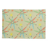 原子スターバストレトロ数々の色パターン 枕カバー (裏面)