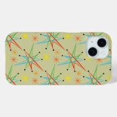 原子スターバストレトロ数々の色パターン Case-Mate iPhoneケース (裏面 (横))