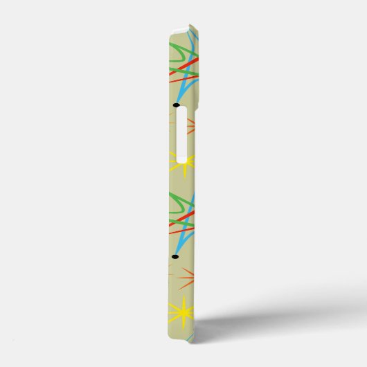 原子スターバストレトロ数々の色パターン Case-Mate iPhoneケース (裏面 / 右)