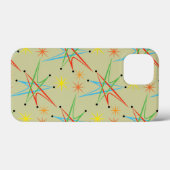 原子スターバストレトロ数々の色パターン Case-Mate iPhoneケース (裏面 (横))