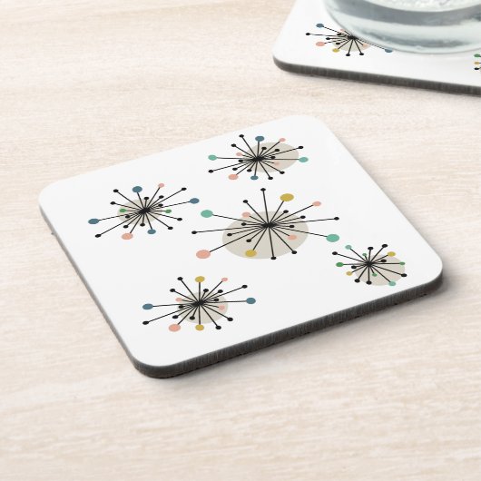 原子スターバスト1950年代ミッドセンチュリー コースター (左側)