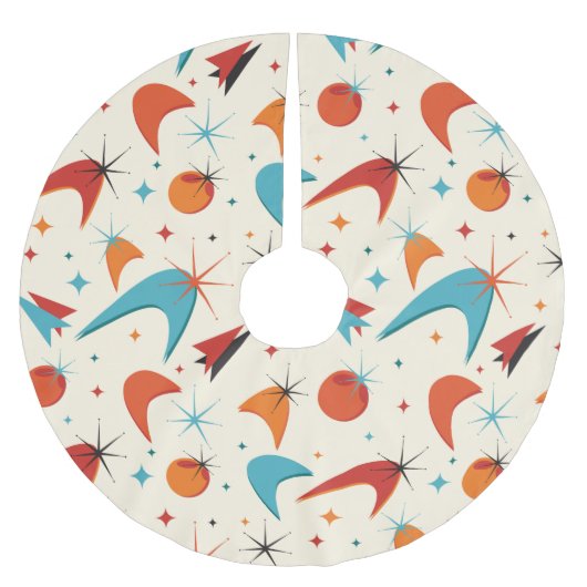 原子スターバスト ブラッシュドポリエステルツリースカート (正面)