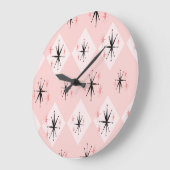 原子スターバスト: 1960年代のパタインスパイアーン。 ラージ壁時計 (傾斜)