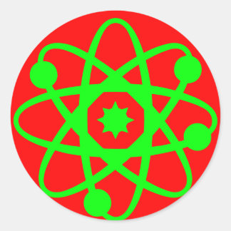 原子ステッカー ラウンドシール