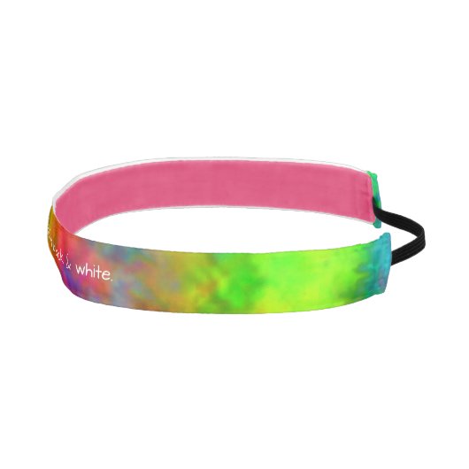 【原子タイダイサイケデリックヤ】虹の色 アスレチックヘッドバンド (右)