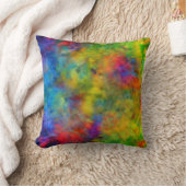 【原子タイダイサイケデリックヤ】虹の色 クッション (ブランケット)