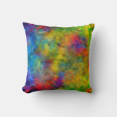 【原子タイダイサイケデリックヤ】虹の色 クッション (正面)