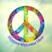 [原子タイダイ]ピースサイン記号の窓にしがみつく ウィンドウサイン (シート3)