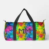 [原子タイダイ]フラクタル平和サインモノグラム ダッフルバッグ (正面)