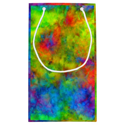 [原子タイダイ]虹の平和サイン好意抱き枕 スモールペーパーバッグ (裏面)