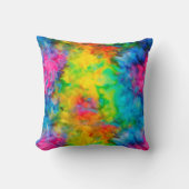 [原子タイダイ] V2レインボーサイケデリックカラー クッション (正面)