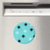 原子ターコイズスターバストラウンドマグネット マグネット (インサイチュ (食洗機))