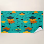 原子ダイヤモンド ビーチタオル (正面)