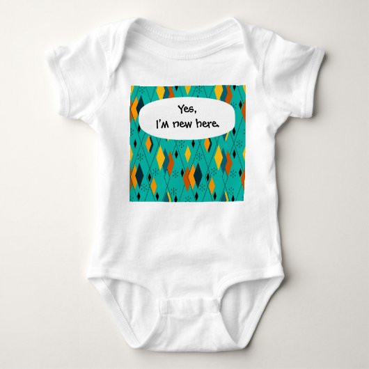 原子ダイヤモンド ベビーボディスーツ (正面)