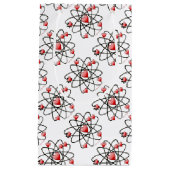 原子バレンタイン赤いハート スモールペーパーバッグ (正面)