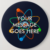 原子パーソナライズされた構造 缶バッジ (正面)