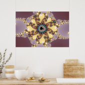 原子パーティクル – フラクタルポスター ポスター (キッチン)