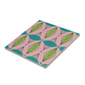 原子ピンクのOgee及びスターバストのセラミックタイル タイル (側面)