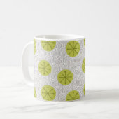 原子ピンホイール コーヒーマグカップ (正面左)