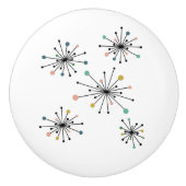 原子ファンキースターバストミッドセンチュリーモダン セラミックノブ (正面)