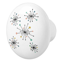 原子ファンキースターバストミッドセンチュリーモダン セラミックノブ