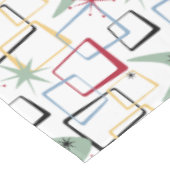 原子ファンキーブーメランズスターズスクウェアミッドセンチュリー テーブルクロス (アングル)