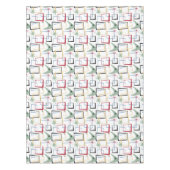 原子ファンキーブーメランズスターズスクウェアミッドセンチュリー テーブルクロス (正面)