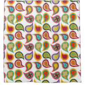 原子ペイズリー シャワーカーテン (正面)