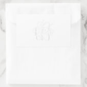 原子ボーリングおもしろい科学ボーリング 長方形シール (バッグ)