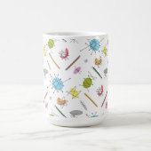 原子ポップ・アートの コーヒーマグカップ (中央)