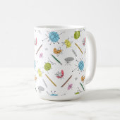 原子ポップ・アートの コーヒーマグカップ (正面右)