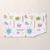 原子ポップ・アートの バスタオルセット (ハンドタオル)