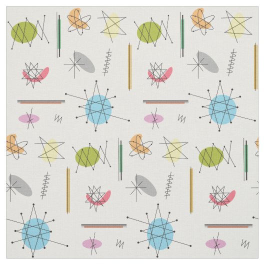 原子ポップ・アートの ファブリック (見本)