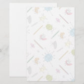 原子ポップ・アートの 便箋 (正面/裏面)