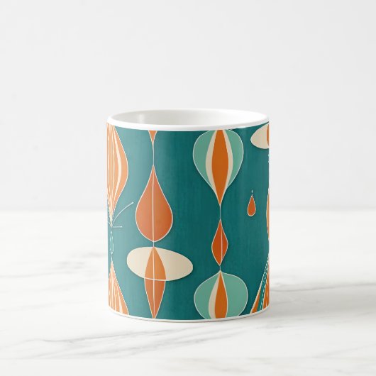 原子ミニマル滴下デザイン コーヒーマグカップ (中央)