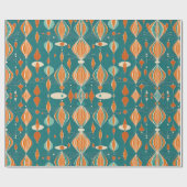 原子ミニマル滴下デザイン ラッピングペーパー (フラット)