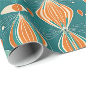 原子ミニマル滴下デザイン ラッピングペーパー (ロールコーナー)