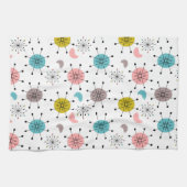 原子レトロスターバストパターン キッチンタオル (横)