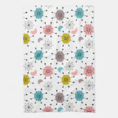 原子レトロスターバストパターン キッチンタオル (縦)