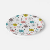 原子レトロスターバストパターン ペーパープレート (アングル)