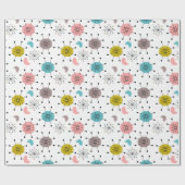 原子レトロスターバストパターン ラッピングペーパー (フラット)