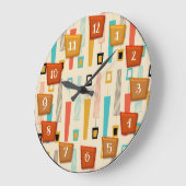 原子レトロ円形 ラージ壁時計 (傾斜)